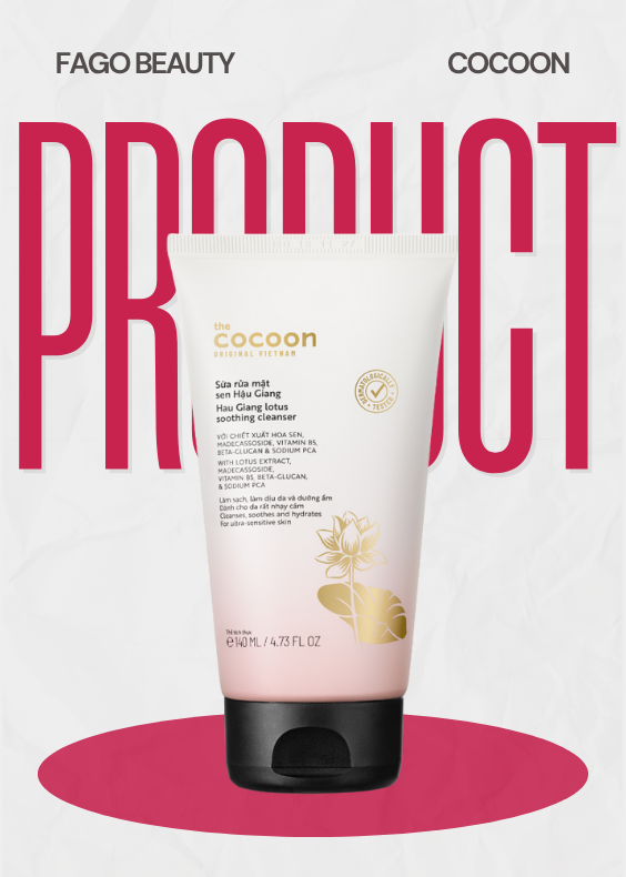 Sữa rửa mặt sen Hậu Giang Cocoon 140ml 